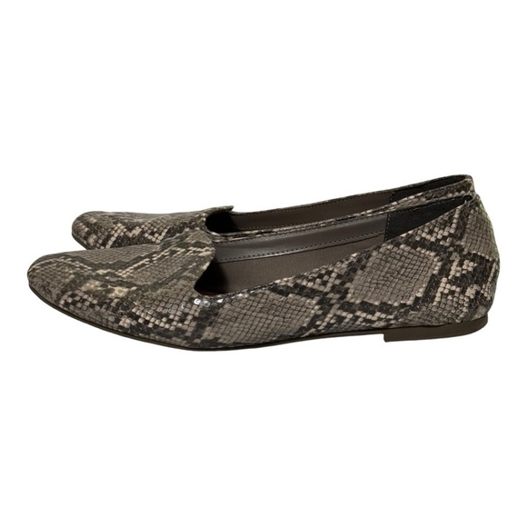 a.n.a Snake Print Flats Gray Cream Size 9 - Picture 3 of 9
